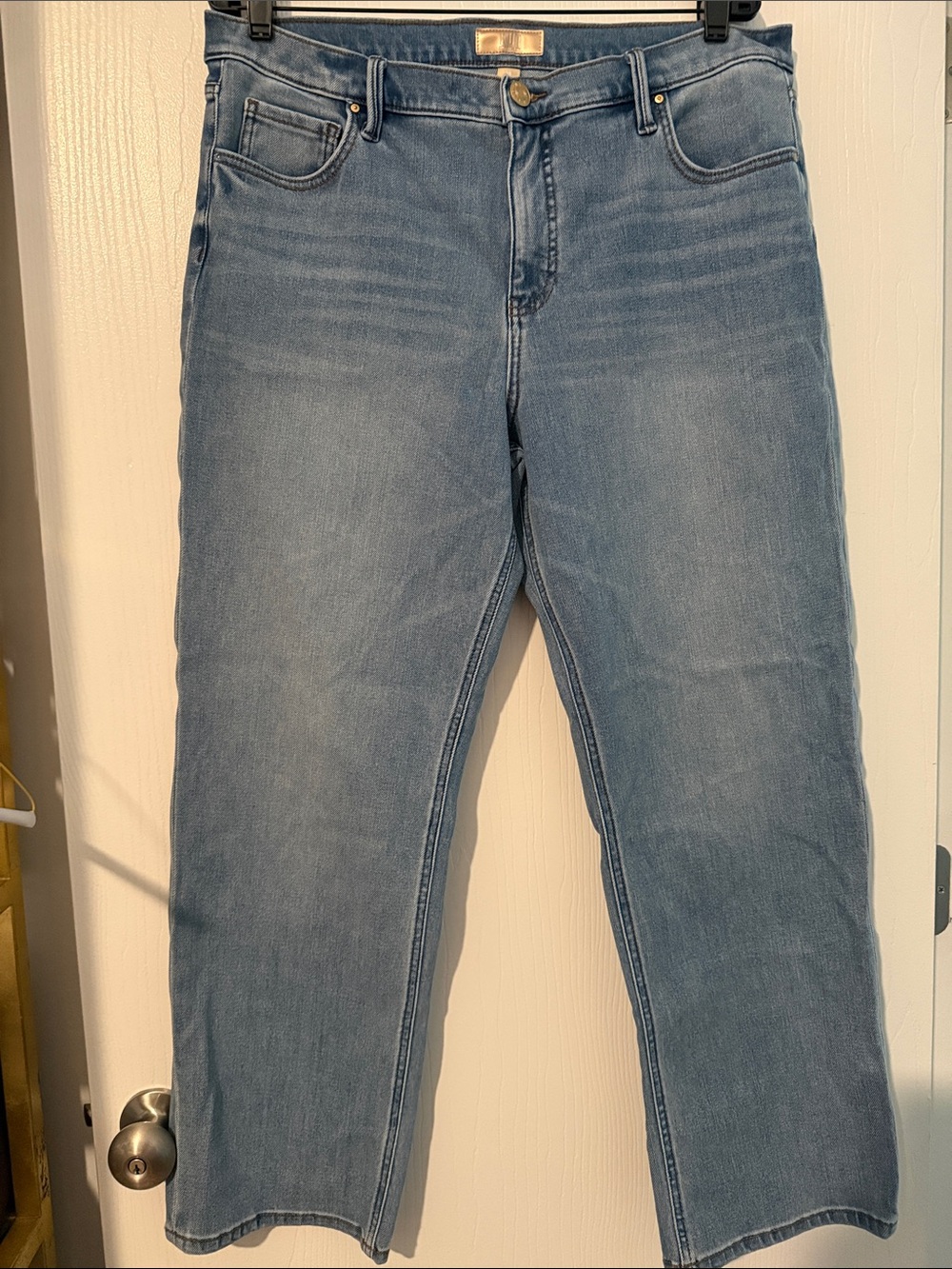 Kut from the Kloth Light Blue Straight-Leg Jeans